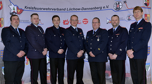 v.l.: Tobias Klann, Lukas Traple, Michael Hamann, Nils Langkopf, Thomas Constabel, Tobias Hundt und Matthias Linde