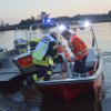 Alarmübung der Wasserrettung auf der Elbe bei Dömitz